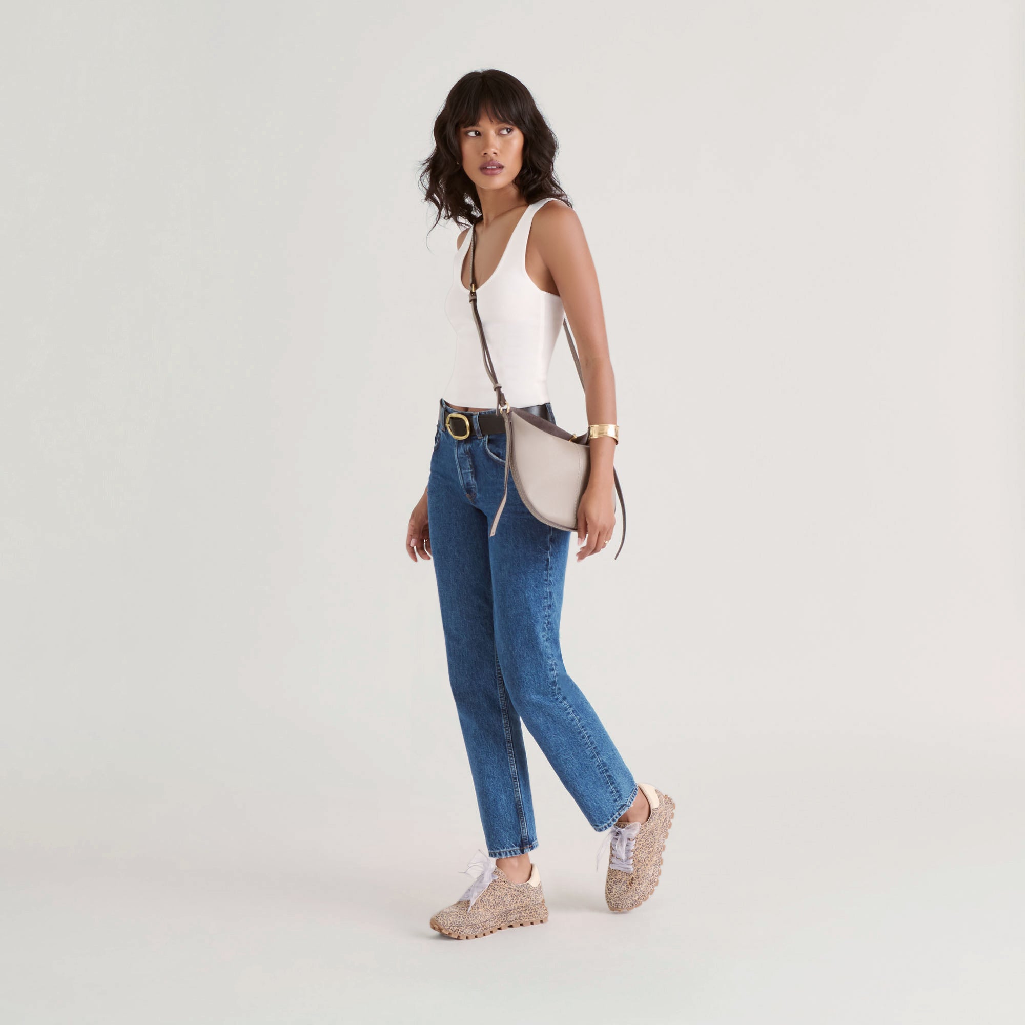 TRICIA SNEAKERS TAN LEOPARD PRINTED SUEDE - Image 6