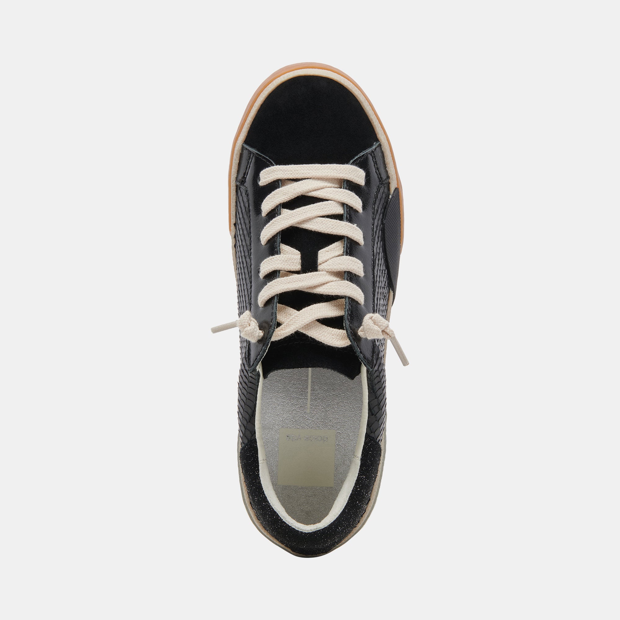 ZINA SNEAKERS ONYX EMBOSSED LEATHER - Image 9
