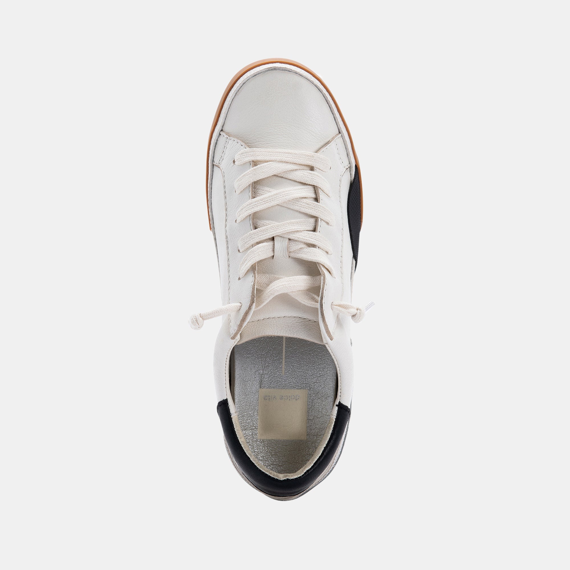 ZINA SNEAKERS WHITE BLACK LEATHER - Image 10